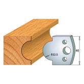 CMT 690.118 PROFILE KNIVES FOR INSERT SHAPER SYSTEM SP 1-37/64”x5/32”  (40x4mm)